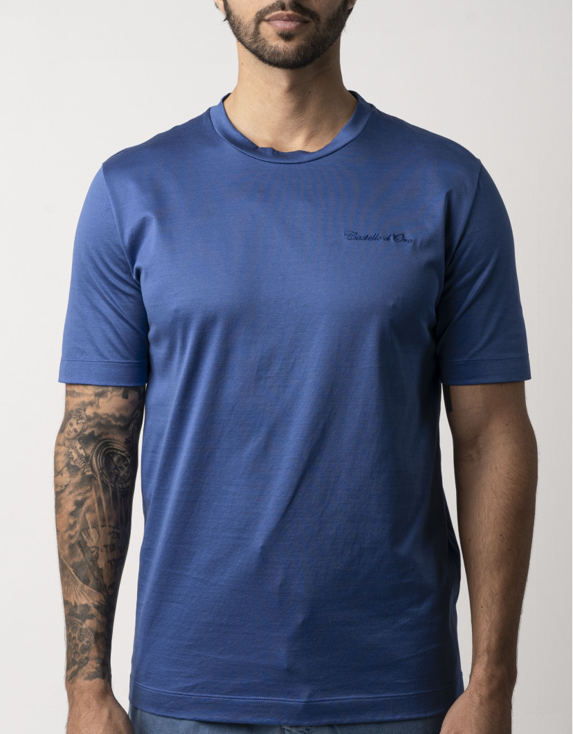 Castello d'Oro Blue T-shirt 100% Cotton Regular Fit image